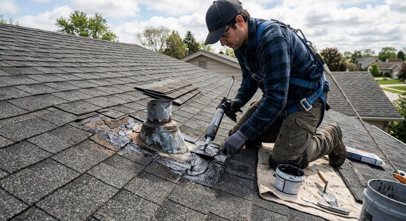 Asphalt Roof Leak Repair in Davisburg, MI