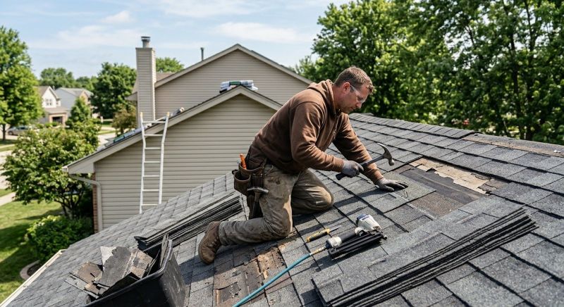 Asphalt Roof Repair in Clarkston, MI