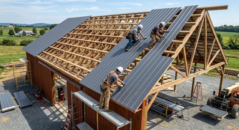 Barn Roof Construction in Brighton, MI
