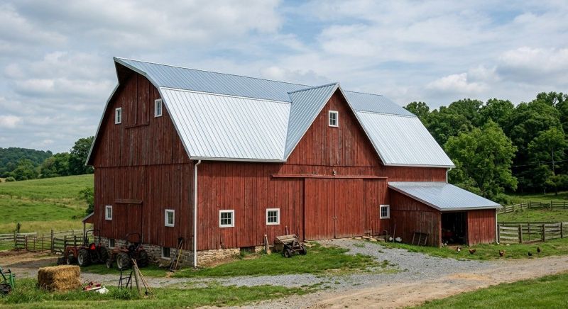 Barn Roof Replacement in Pinckney, MI