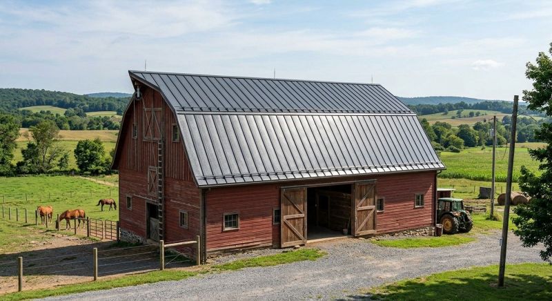 Barn Roof Replacement in Pinckney, MI