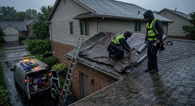 Collapsing Roof Repair in Brighton, MI