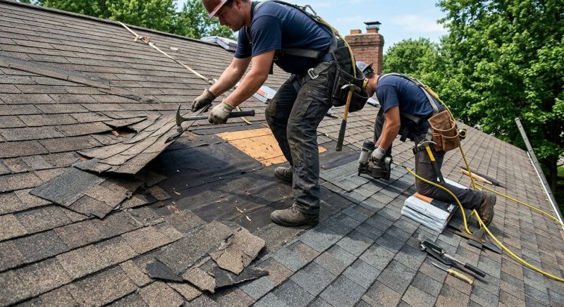 Damaged Roof Repair in Commerce Township, MI