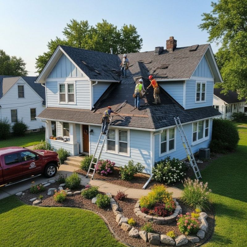 Damaged Roof Replacement in Brighton, MI