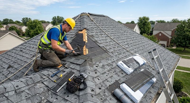 Hail Damage Roof Repair in Wixom, MI