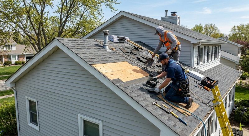 House Roof Repair in Keego Harbor, MI
