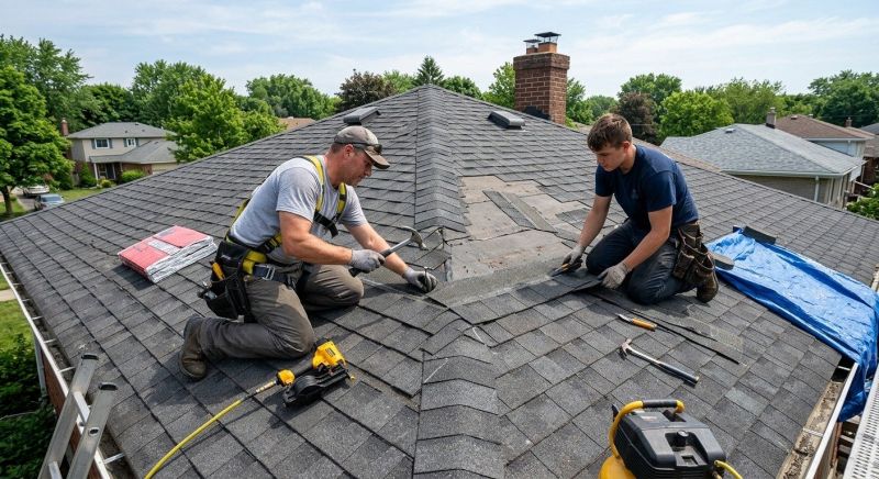 House Roof Repair in Walled Lake, MI