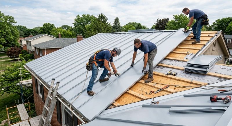 Metal Roof Installation in Dexter, MI
