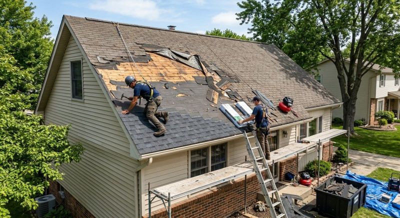 Roof Damage Repair in Novi, MI