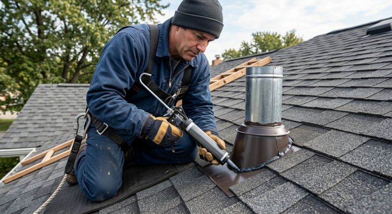 Roof Vent Flashing Repair in Brighton, MI