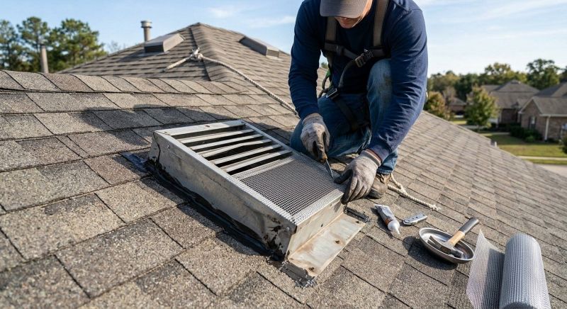 Roof Vent Flashing Repair in Brighton, MI