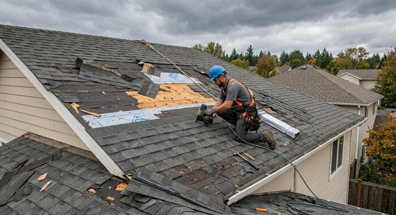 Storm Damage Roof Repair in Dexter, MI