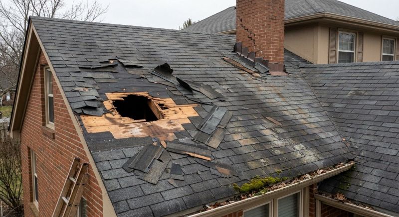 Storm Damage Roof Repair in Northville, MI