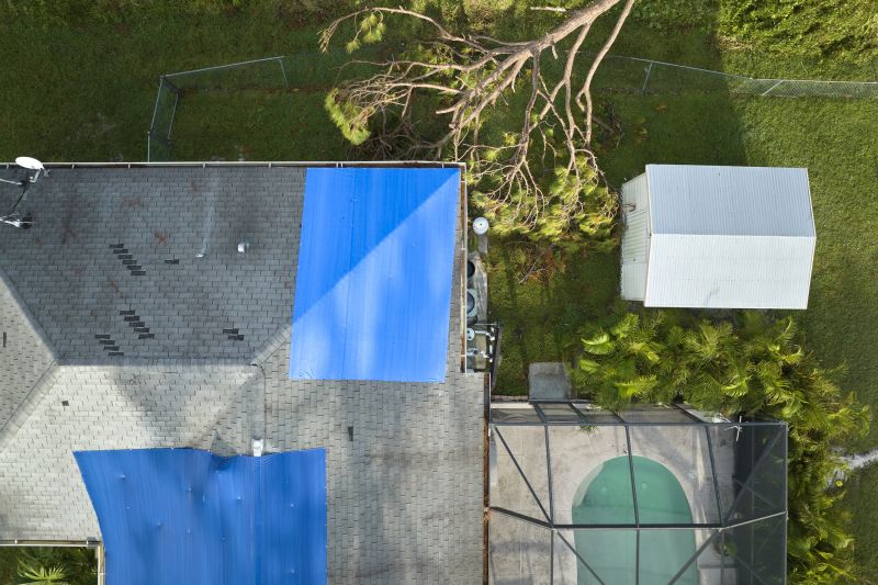 Storm Damage Roof Tarping in Brighton, MI