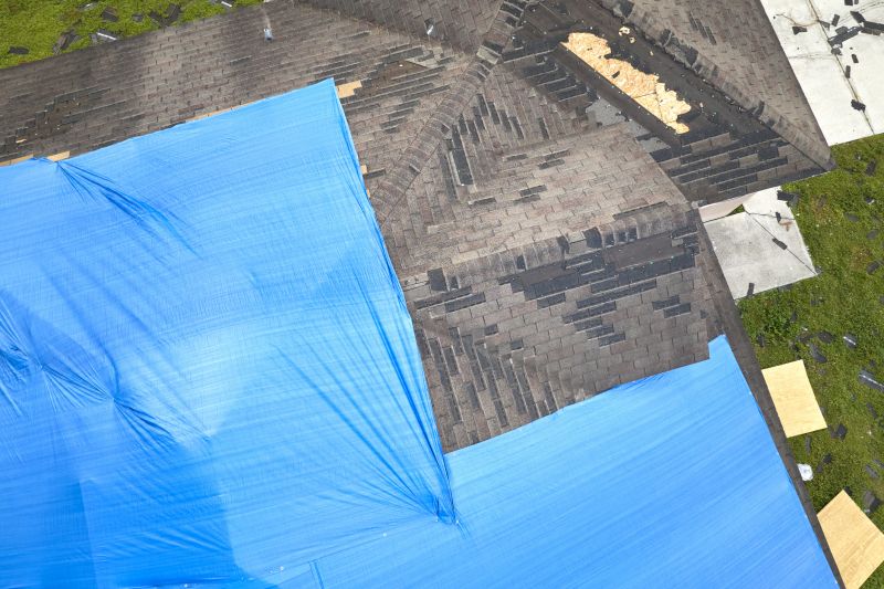 Storm Damage Roof Tarping in Brighton, MI